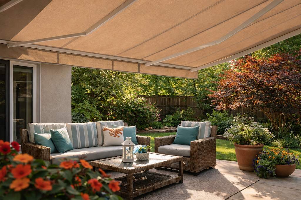 Retractable Awnings Protect Outdoor Furniture & Décor